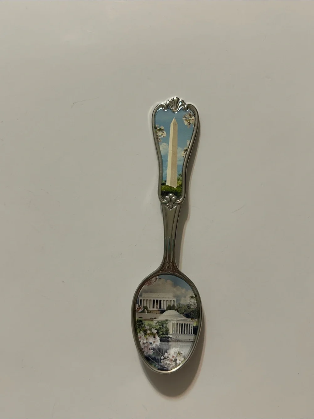 Vintage 2010 Washington DC Souvenir Spoon Lincoln Jefferson Monument